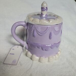 Birthday Cake Hand Painted Mug Set